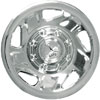 Aftermarket Wheel Cover 16 in. 5 Slots Metal Clip Chrome Finish - image 1