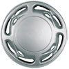 Aftermarket Wheel Cover 15 in. 4 Small/8 Big Slots Metal Clip Silver Finish - image 1