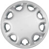 Aftermarket Wheel Cover 13 in. 9 Holes Metal Clip Silver Finish - image 1