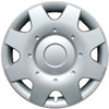Aftermarket Wheel Cover 16 in. 8 Holes Metal Clip Silver Finish - image 1