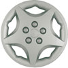 Aftermarket Wheel Cover 14 in. 5 Star Metal Clip Silver Finish - image 1