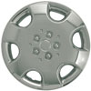 Aftermarket Wheel Cover 15 in. 6 Spokes Metal Clip Chrome Finish - image 1
