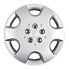 Aftermarket Wheel Cover 15 in. 6 Spokes Metal Clip Silver Finish - image 1