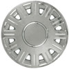 Aftermarket Wheel Cover 16 in. 12 Spokes Metal Clip Chrome Finish - image 1