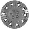 Aftermarket Wheel Cover 15 in. Wheel # 8020 Metal Clip Silver Finish - image 1