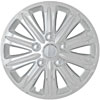 Aftermarket Wheel Cover 15 in. Wheel # W63887 Metal Clip Chrome w/Silver Finish - image 1