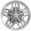 Aftermarket Wheel Cover 16 in. Wheel # 5117 Metal Clip Silver And Chrome Finish - image 1