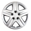 Aftermarket Wheel Cover 16 in. Wheel # 3021 Metal Clip Silver Finish - image 1