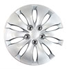 Aftermarket Wheel Cover 16 in. Wheel # 55071 Metal Clip Silver Finish - image 1