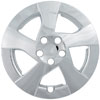 Aftermarket Wheel Cover 15 in. 5 Directional Spokes Plastic Clip Chrome Finish - image 1