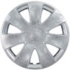 Aftermarket Wheel Cover 16 in. 7 Spokes Plastic Clip Chrome Finish Fusion - image 1