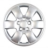 Aftermarket Wheel Cover 16 in. 6 Spokes Wheel # 66017 Bolt-On Clip Silver Finish - image 1