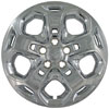 Aftermarket Wheel Cover 17 in. 5 Spokes Wheel # 7052 Push-On Clip Chrome Finish - image 1