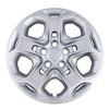 Aftermarket Wheel Cover 17 in. 5 Spokes Wheel # 7052 Push-On Clip Silver Finish - image 1