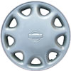 Aftermarket Wheel Cover 13 in. 9 Holes Plastic Clip Silver Finish - image 1