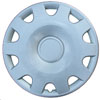 Aftermarket Wheel Cover 15 in. 10 Spokes Wheel # 61536 Plastic Clip Silver Finish - image 1