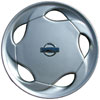 Aftermarket Wheel Cover 15 in. 5 Directional Holes Plastic Clip Silver Finish - image 1