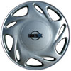 Aftermarket Wheel Cover 15 in. 10 Directional Holes Plastic Clip Silver Finish - image 1