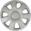 Aftermarket Wheel Cover 15 in. 7 Spokes Plastic Clip Chrome Finish - image 1