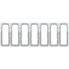 Grille Overlay 7 pc. Triple Chrome Plated ABS Snap-In - image 1