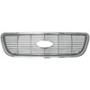 Grille Overlay 1 pc. Triple Chrome Plated ABS Snap-In Honeycomb Style - image 1