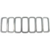 Grille Overlay 1 pc. Triple Chrome Plated ABS Snap-In - image 1