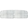 Grille Overlay 4 pc. Triple Chrome Plated ABS Snap-In Honeycomb Grille Only - image 1