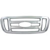 Grille Overlay 1 pc. Triple Chrome Plated ABS Snap-In - image 1