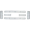 Grille Overlay 6 pc. Triple Chrome Plated ABS Snap-In - image 1