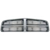 Grille Overlay 1 pc. Triple Chrome Plated ABS Snap-In - image 1