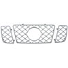 Grille Overlay 3 pc. Triple Chrome Plated ABS Snap-In Mesh - image 1