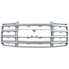 Grille Overlay 1 pc. Triple Chrome Plated ABS Snap-In - image 1