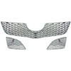 Grille Overlay 3 pc. Triple Chrome Plated ABS - image 1