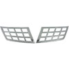 Grille Overlay 2 pc. Triple Chrome Plated ABS w/Two Sided Tape - image 1