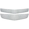 Grille Overlay 2 pc. Triple Chrome Plated ABS - image 1