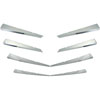 Grille Overlay 8 pc. Triple Chrome Plated ABS w/Two Sided Tape - image 1