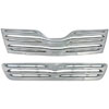 Grille Overlay 2 pc. Triple Chrome Plated ABS - image 1