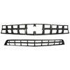 Grille Overlay 1 pc. Triple Chrome Plated ABS Black Chrome - image 1
