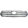 Grille Overlay 1 pc. Triple Chrome Plated ABS - image 1