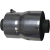 2 Disk Canister Muffler Cermakrome Ceramic Coating 3.5 in. Inlet 4 in. Outlet Connects to Collector - image 1