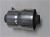 2 Disk Canister Muffler Painted 4 in. Inlet 4.5 in. Outlet Connects to Collector - image 1
