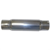 Tube Muffler 2.5 in. Inlet 3 in. Outlet L-12 in. Cermakrome Ceramic Coated