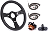13 in. Diameter Drag Race Steering Wheel Kit, Bolt-On Style Flange - image 1