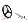 15 in. Dirt Late Model Steering Wheel and Column Kit - image 1