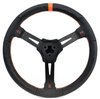 D-Model MPI-DM2-15-XL Dirt Racing 15 in. Aluminum Steering Wheel w/2.25 in. Dish [Black w/Orange Marker, Stitching] - image 4