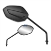 Black angled mirror with aluminum die-cast metal brackets pair - image 1