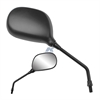 Yamaha Style oval mirror with aluminum die-cast metal brackets pair - image 1