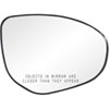 Heated Replacement Glass Assembly for 11-14 Mazda 2 w/o Blind Spot lens; 10-13 Mazda 3 w/o Blind Spo - image 1