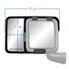 80750 Snap-On Towing Mirrors Fits Select Jeep Wrangler JL, Jeep Gladiator JT - image 3