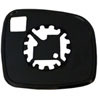 Replacement Glass Assembly for 08-14 Town & Country w/o Blind Spot lens; 08-14 Grand Carvan w/o Blin - image 2